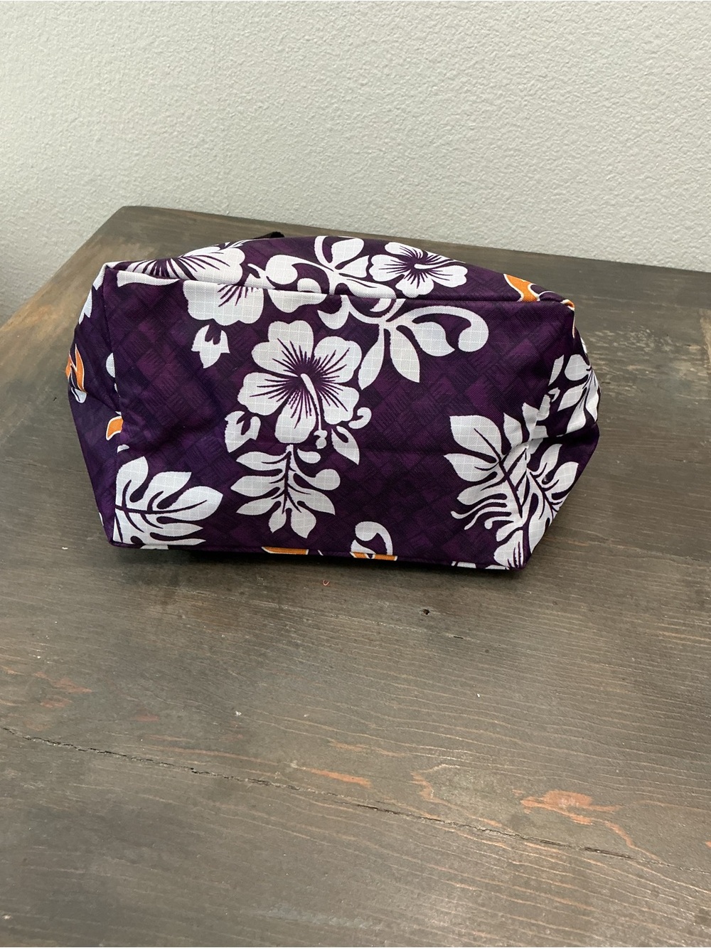 NWOT Hawaii Spirit J.Y. Trading Co Purple Honu Lauhala Single Zipper Tote - Picture 6 of 10